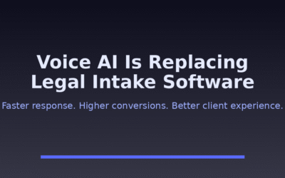 Why Voice AI is Replacing Traditional Legal Intake Software in 2026