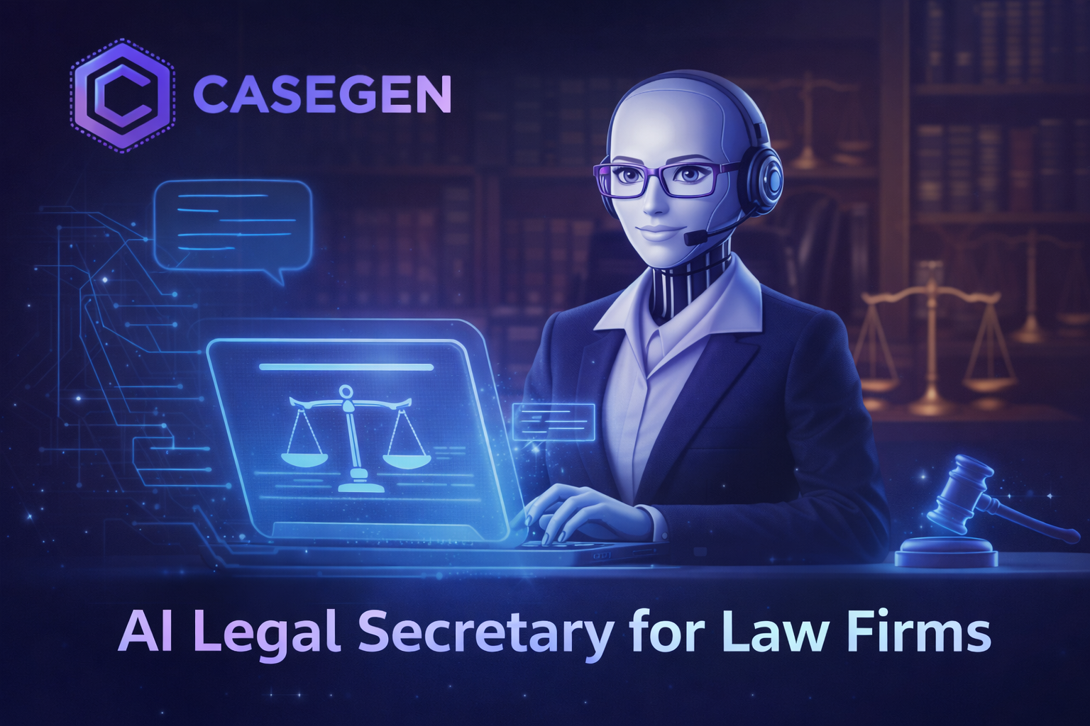 AI assistant in legal office setting