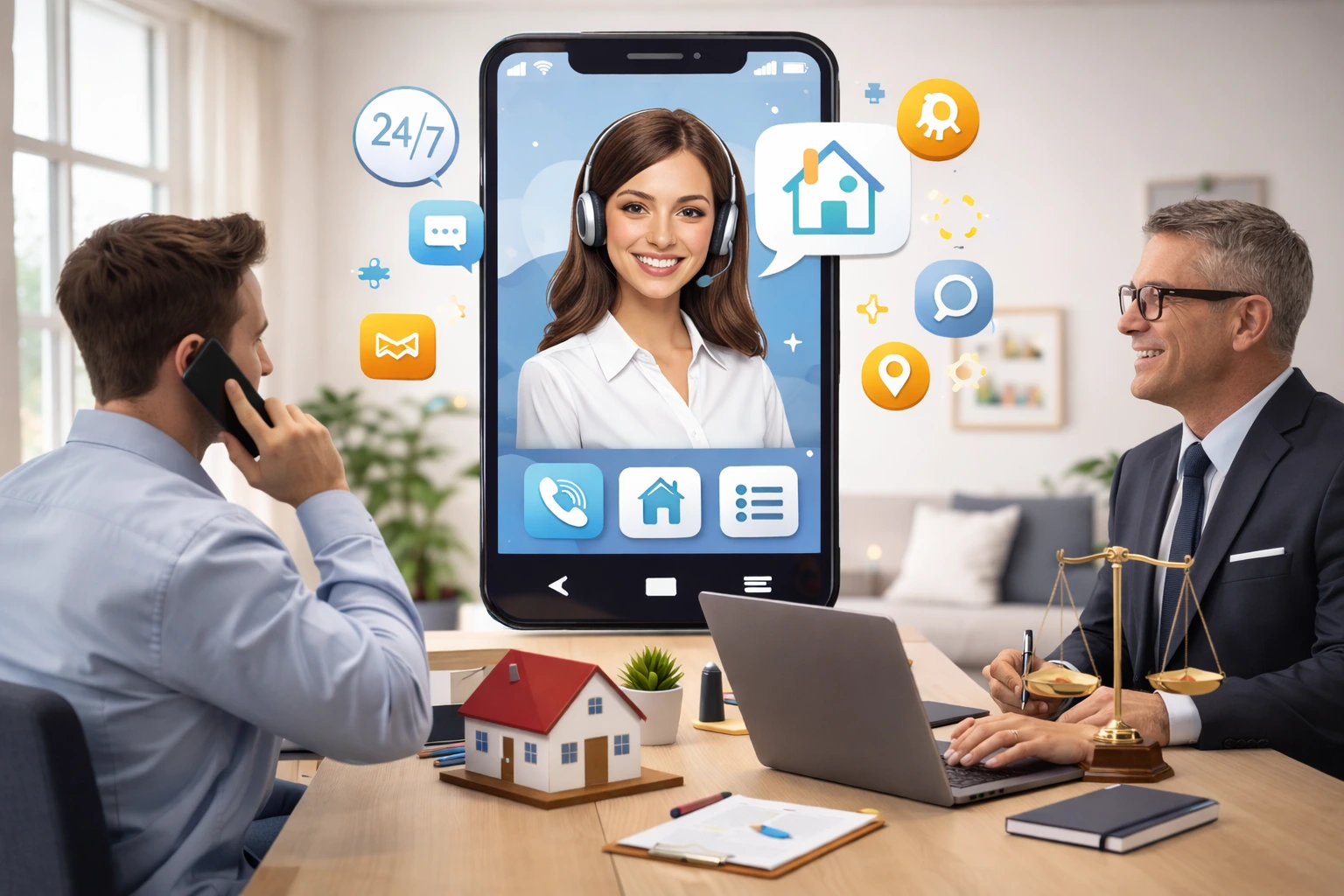 Real estate law firm ai answering services