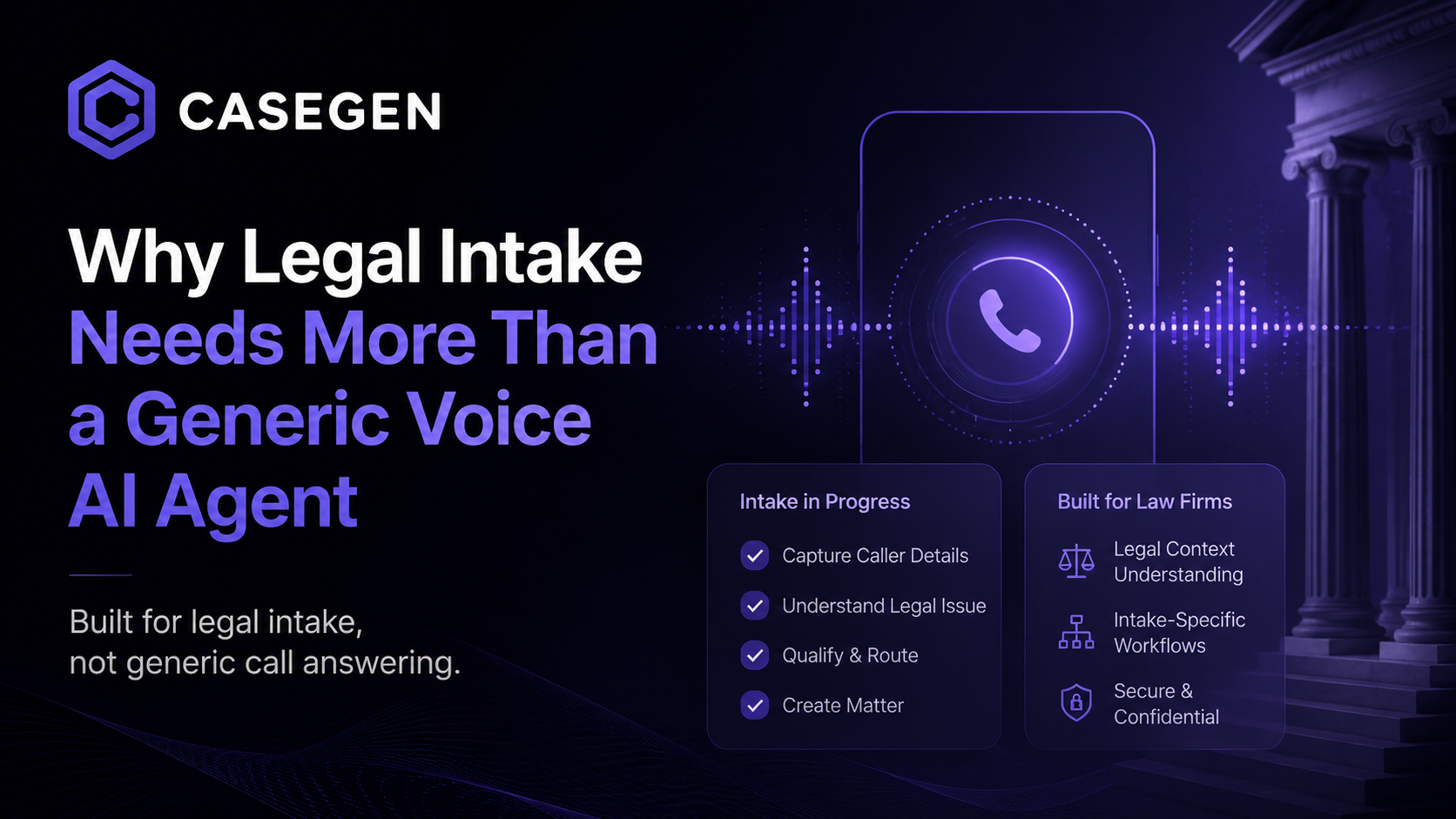 why casegen ai is the best in class legal intake